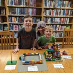 A family shows off their Lego creations!